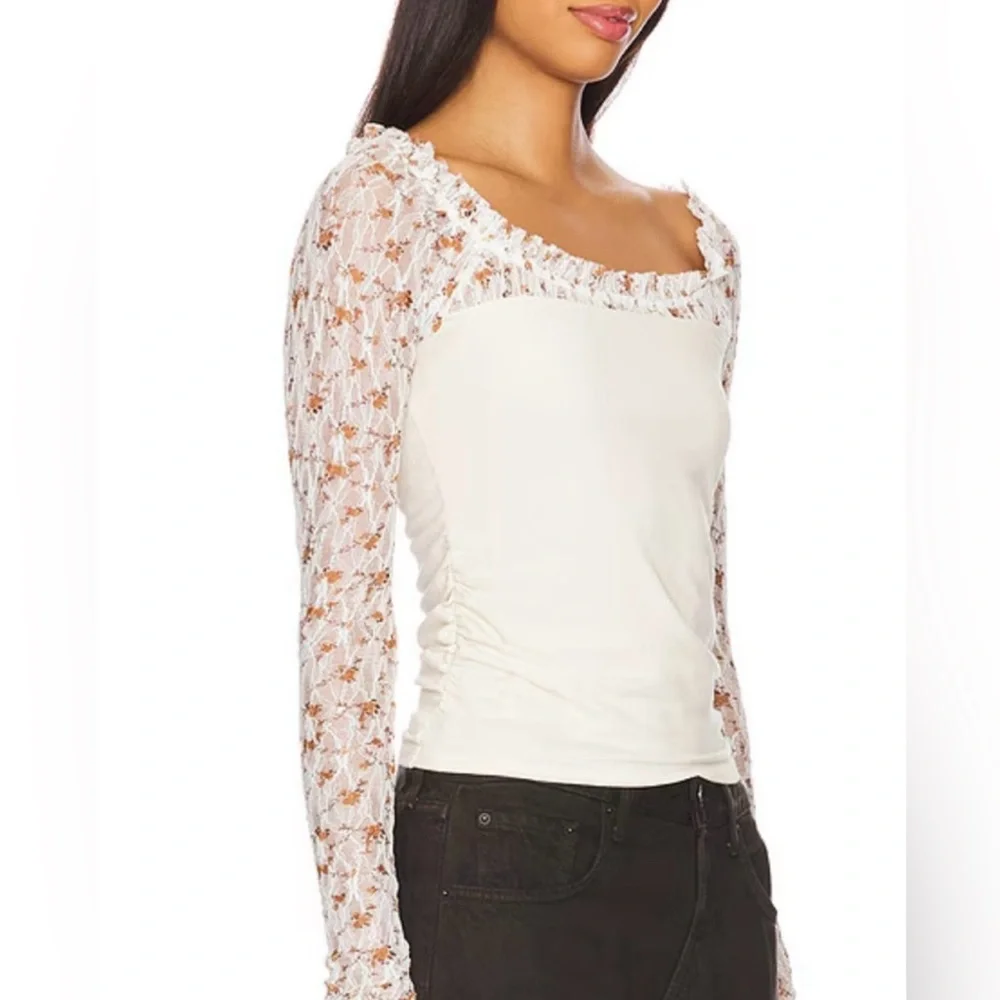 +Free People Josie Long Sleeve Top Sz Medium
